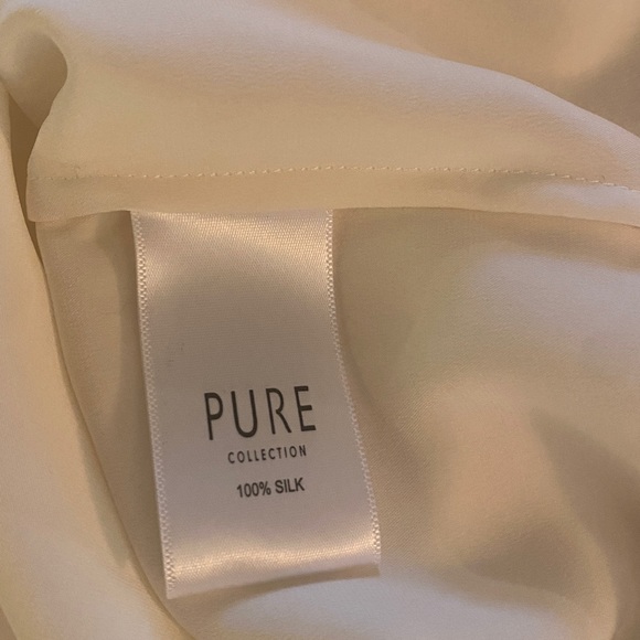 NWT Pure Collection Ivory  100% Silk blouse Size 4 - Picture 8 of 9
